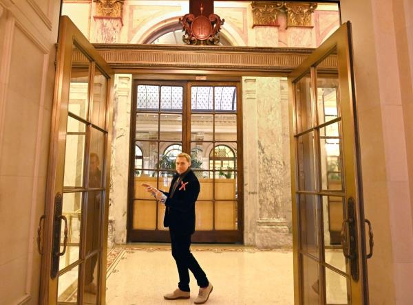 Eever Norman at the Plaza Hotel.
