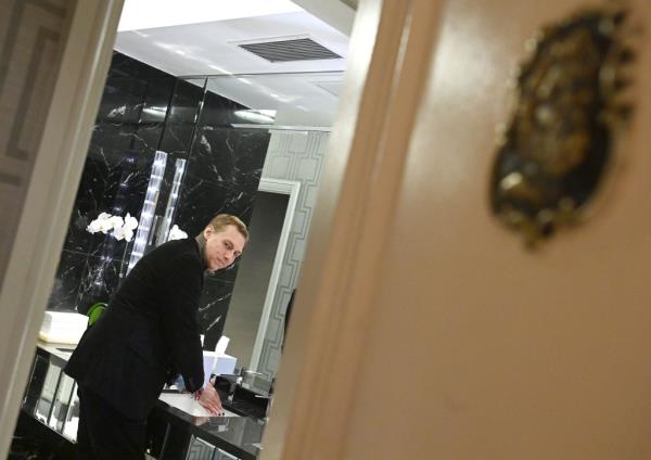 Norman in St. Regis Hotel.